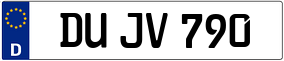 Trailer License Plate
